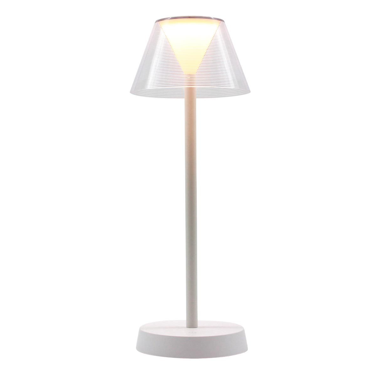 Lámpara de mesa LED inalámbrica blanco cálido BEVERLY WHITE Al. 34 cm - REDDECO.com