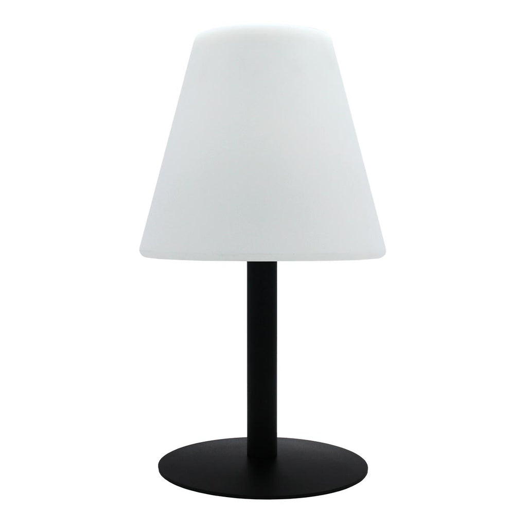 Solar and rechargeable dimmable multicolour LED table lamp STANDY MINI SOLAR RGB H36cm - REDDECO.com