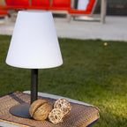 Solar and rechargeable table lamp LED multicolour dimmable STANDY MINI SOLAR RGB H36cm - REDDECO.com