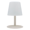 Lampe de table sans fil pied en acier crème LED blanc chaud/blanc dimmable STANDY MINI Cream H25cm - REDDECO.com