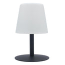 Lámpara de mesa inalámbrica base acero gris blanco cálido/blanco LED regulable STANDY MINI Rock H25cm - REDDECO.com