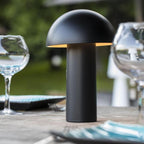 Lámpara de mesa inalámbrica cabezal ajustable blanco cálido LED TOD BLACK H28cm - REDDECO.com