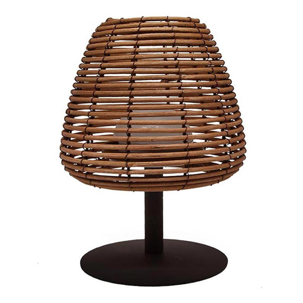 Lámpara de mesa inalámbrica de polirratán LED blanco cálido/blanco regulable BOHEME H25cm - REDDECO.com