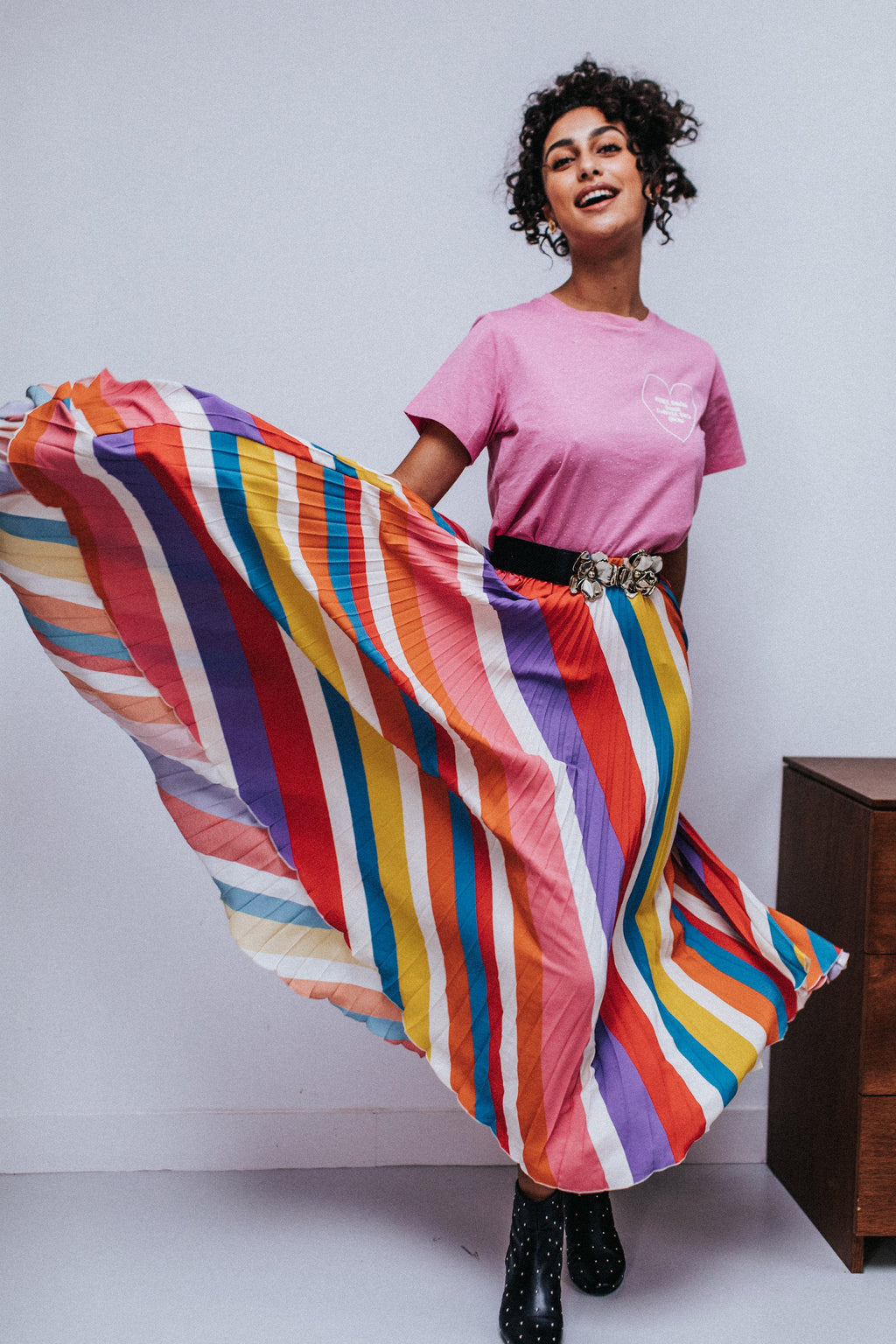 Paula Striped Skirt - Multicoloured