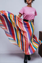 Paula Striped Skirt - Multicoloured