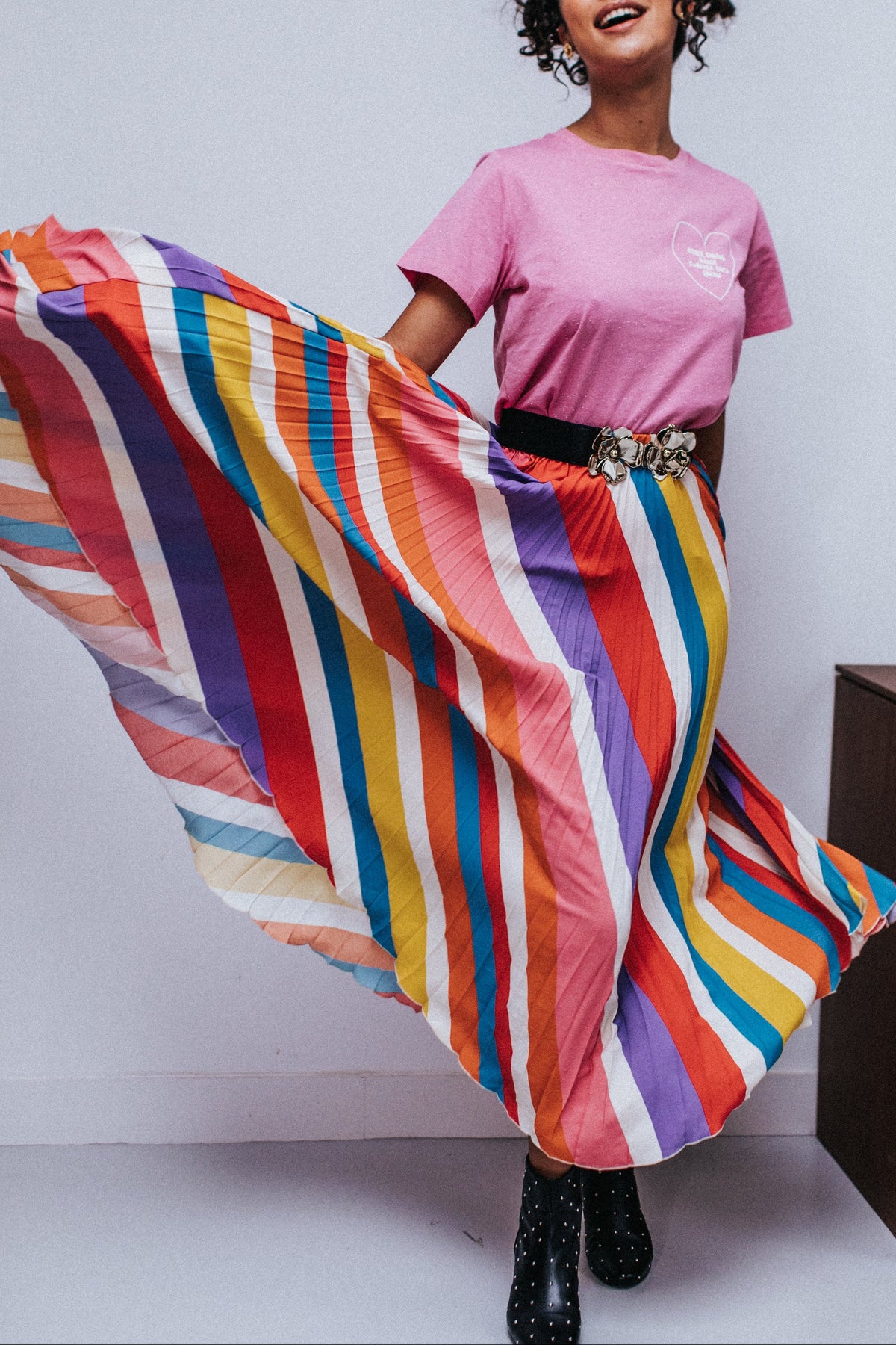 Paula Striped Skirt - Multicoloured