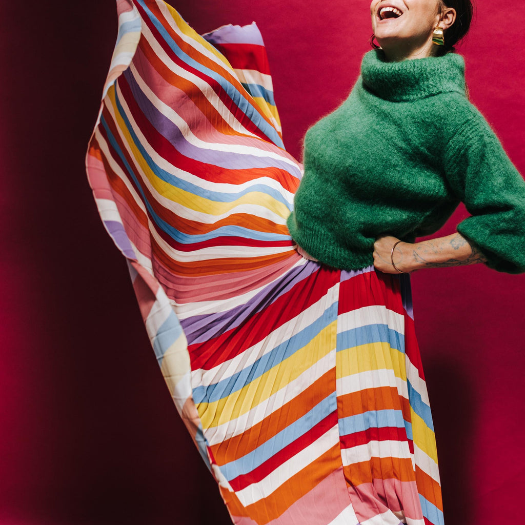 Paula Striped Skirt - Multicoloured