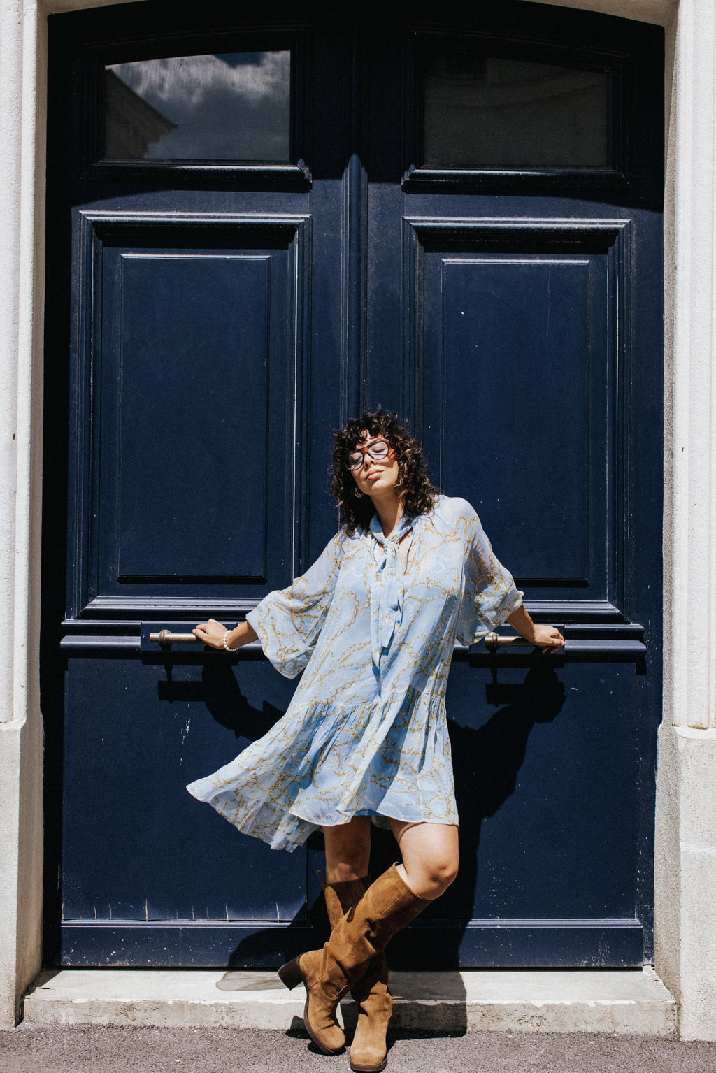 ROBE DIVA BIJOUX BLEU