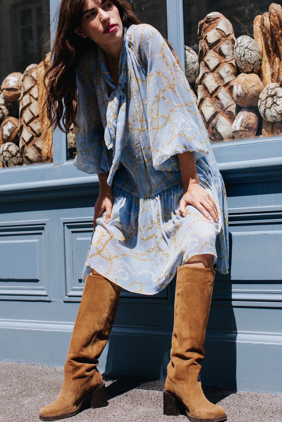 ROBE DIVA BIJOUX BLEU