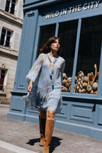 ROBE DIVA BIJOUX BLEU