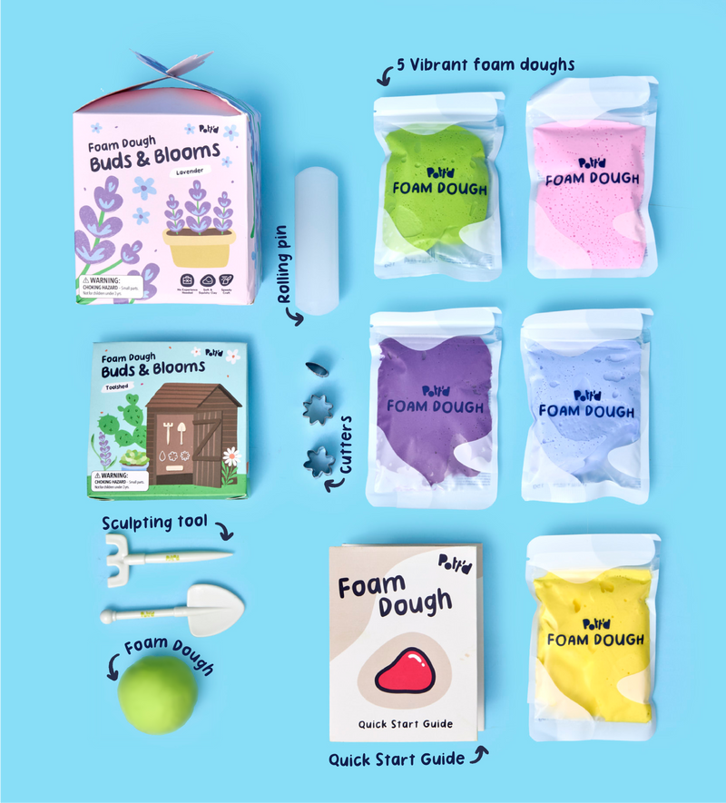 Foam Dough Collectibles: Buds & Blooms - Lavender