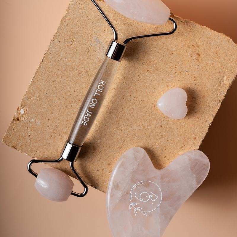 Le Love Set Gift-Outils Visage-Roll On Jade