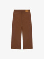 Le Pantalon Baggy En Denim Marron