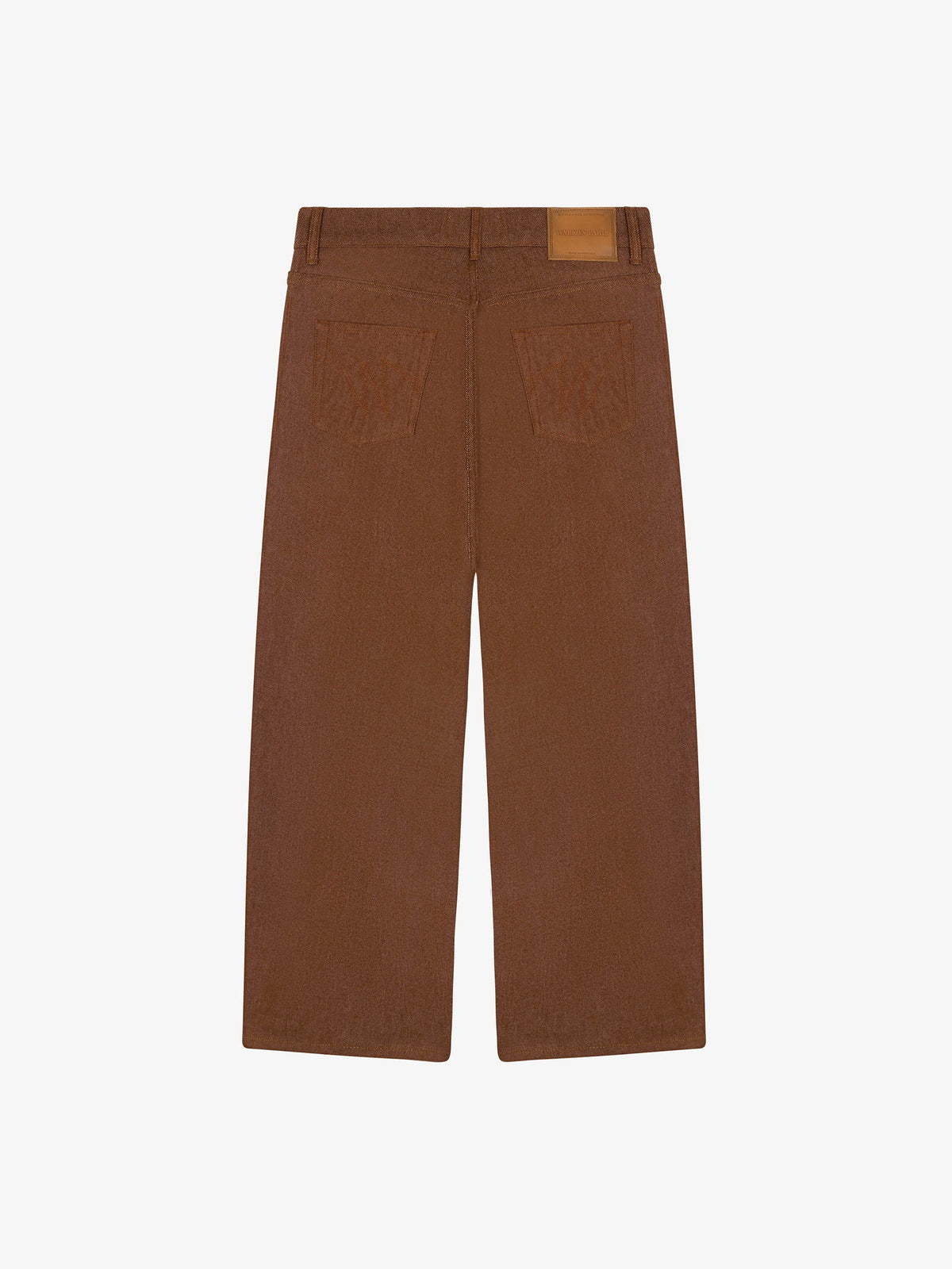 Le Pantalon Baggy En Denim Marron
