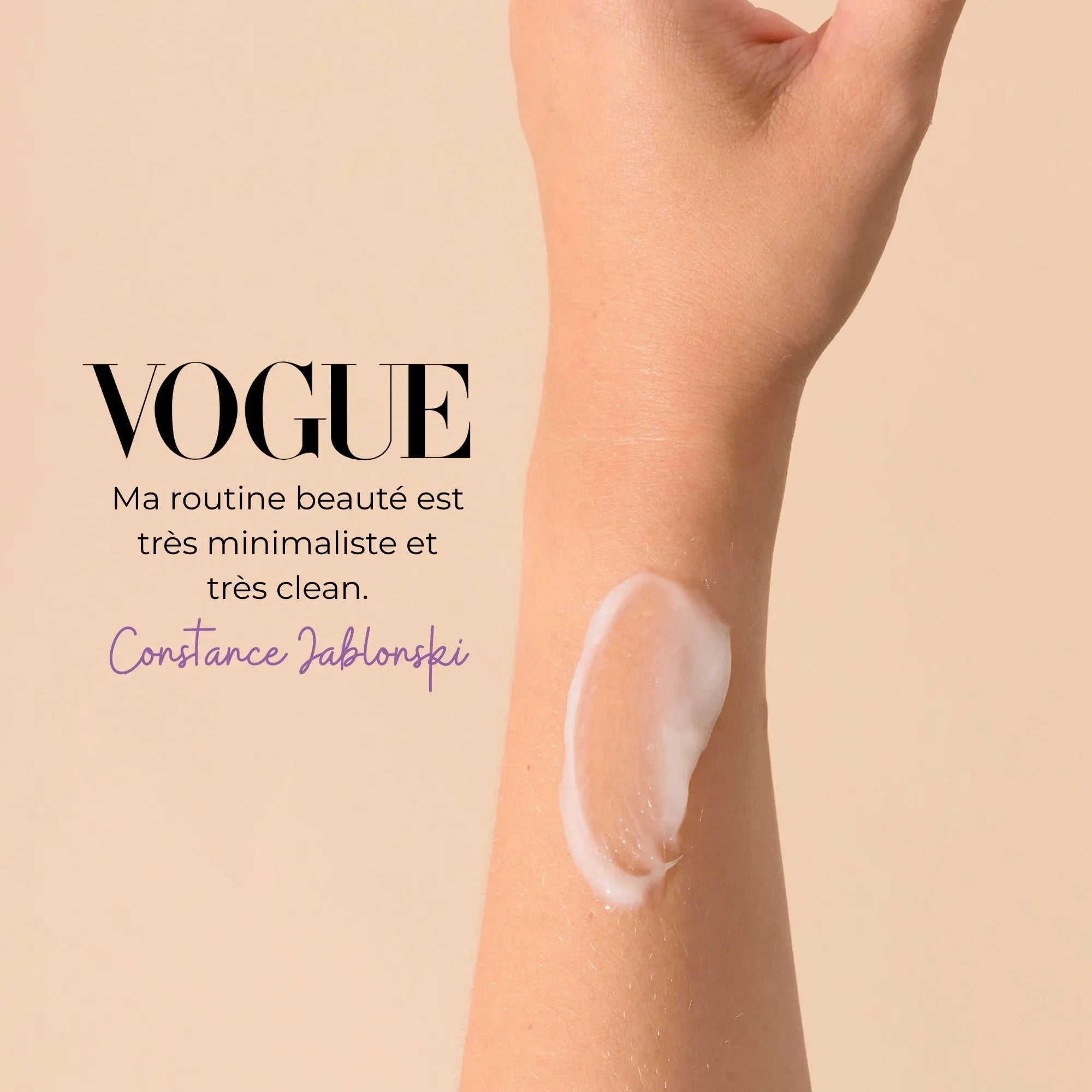 Vogue constance jablonski routine beauté baume