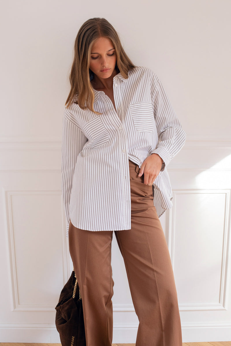 Pantalón Le Cadou - Marrón claro - Mujer