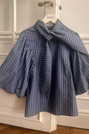 Blouse Le Claude - Bleu Moyen - Femme