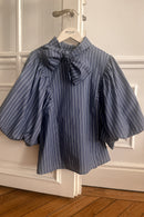 Blouse Le Claude - Bleu Moyen - Femme