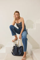 Top Le Imbert Normand - Navy Blue - Women's