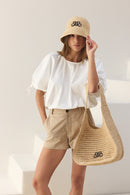 Le Luciani Biscuit Shorts - Beige - Women