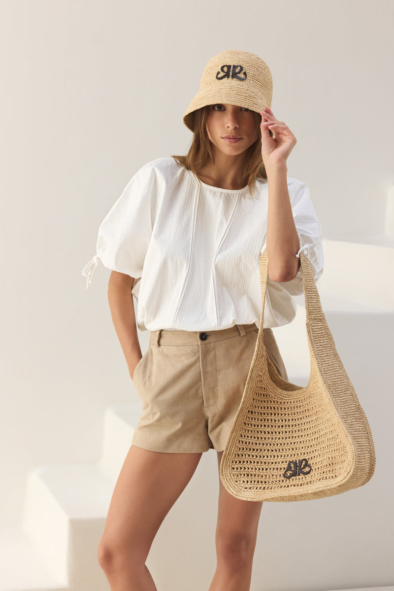 Le Luciani Biscuit Shorts - Beige - Women
