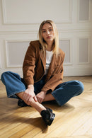 T-Shirt Le Thomas Blondie - Blanc Et Noir - Femme