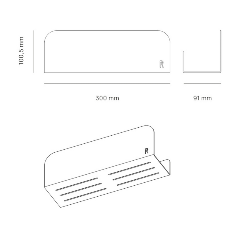 Etagère Murale Le Ressourçant - Blanc Crème