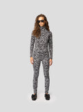Legging Glue In de punto con leopardo negro y blanco