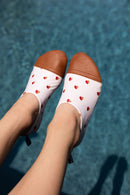 Les Petits Cœurs Bicolores - Chaussons Souples - Tout Terrain