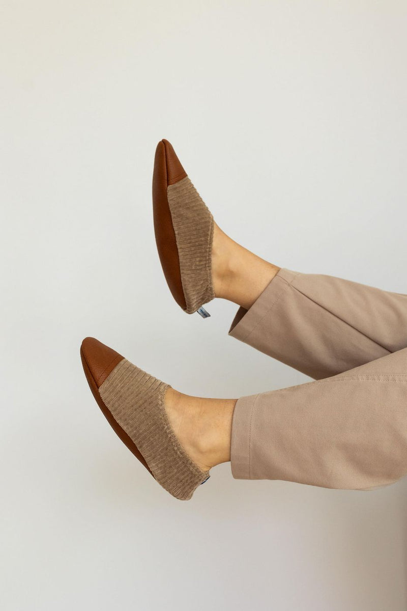 Les Petits Velours Noisettes - Chaussons Souples - Pour L'Intérieur