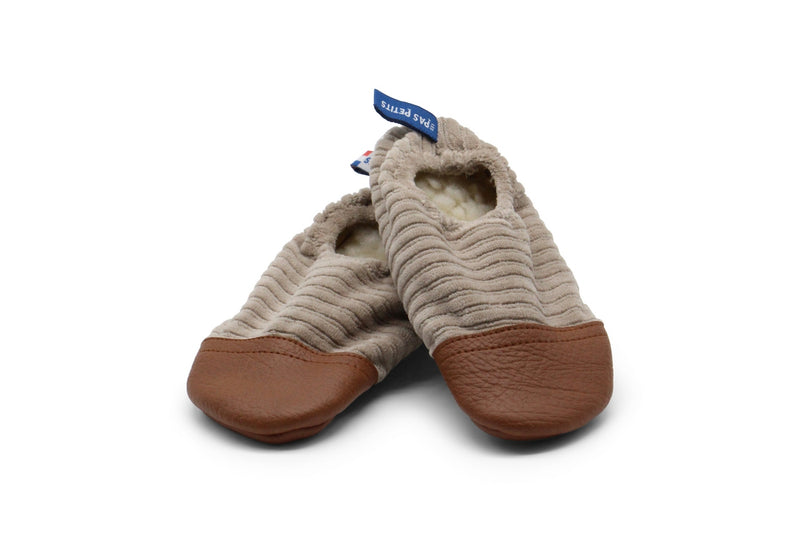 Les Petits Velours Noisettes - Chaussons Souples - Pour L'Intérieur