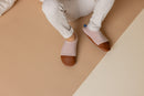 Les Petits Velours Rose Pâle - Chaussons Souples - Pour L'Intérieur
