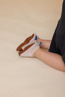 Les Petits Velours Rose Pâle - Chaussons Souples - Pour L'Intérieur