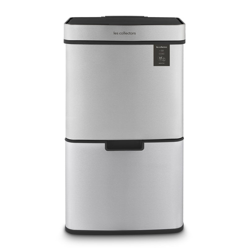 Poubelle De Tri - Inox - 64L/69L