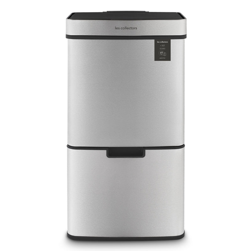 Poubelle De Tri - Inox - 64L/69L