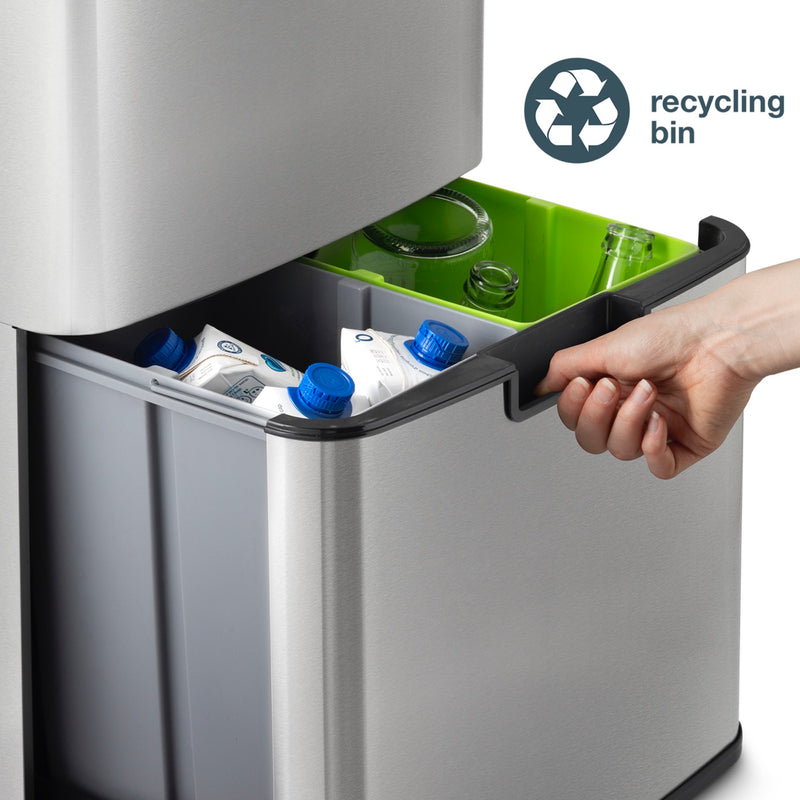 Poubelle De Tri - Inox - 64L/69L