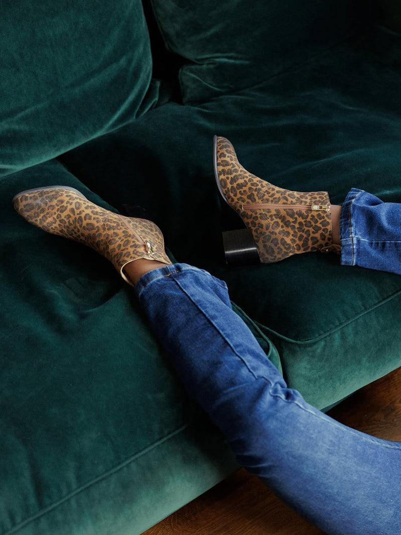 Aurelie ankle boots - Leopard