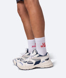 Less Upsetti Tennis Socks - White