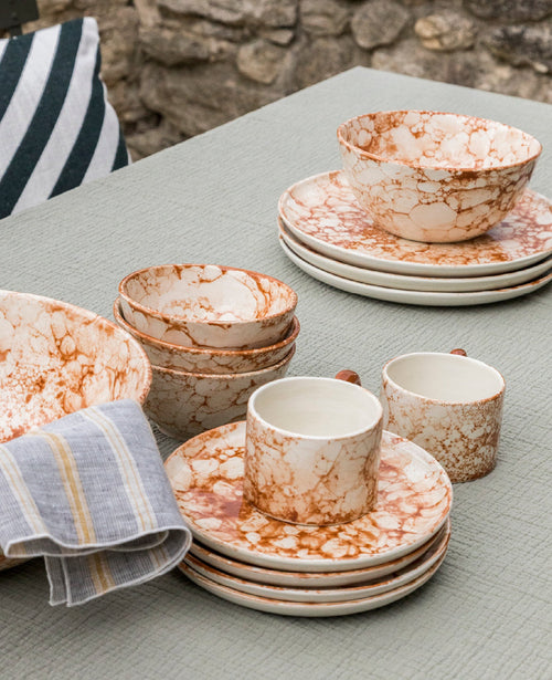 4 Assiettes À Diner - Bolle - Céramique - Terracotta