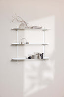 Elegante Wandregal LINARA en Blanco, Diseño minimalista con Decoración y Decoración, ideal para Räume moderno.