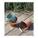 Mustard cat silicone bucket - Liewood selection to find on amaetc.com, eco friendly concept store for children