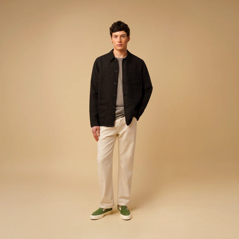 Veste Linen Work Clay