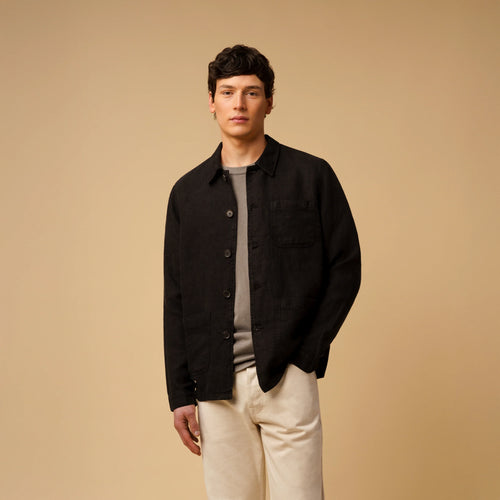 Veste Linen Work Black