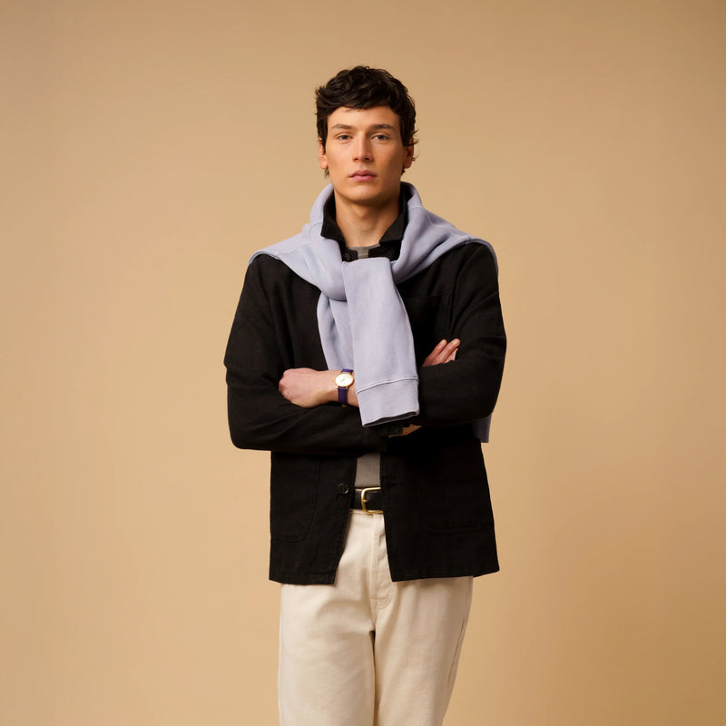 Veste Linen Work Black