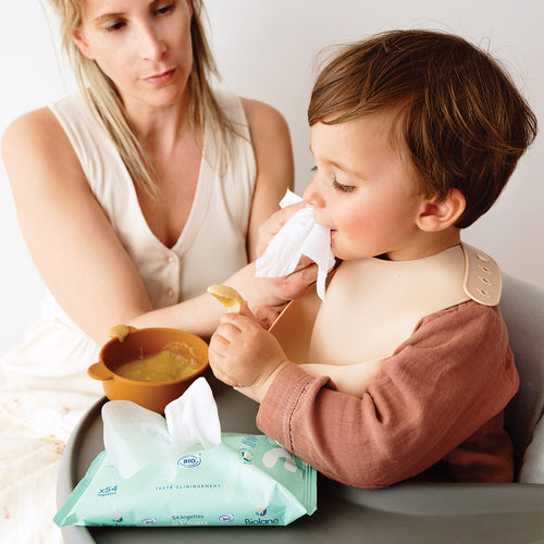 Lingettes À L'Eau Certifiées Biologiques Format Pocket (Lot De 12)