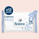 Lingettes H2O X75 Lot De 12