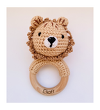 Sonajero de bebé de ganchillo personalizado