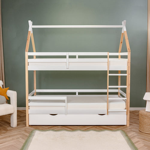 Odyssey Bunk Bed with Drawer and Slatted Base