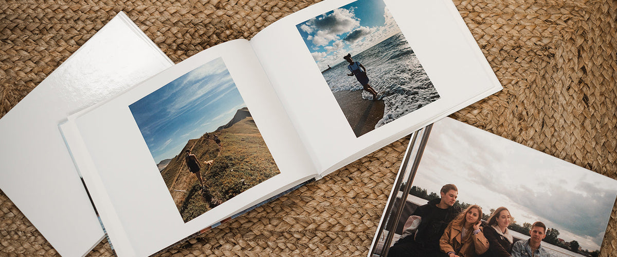 Lote de 2 libros de fotos horizontales de tapa dura