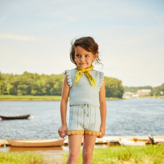 Fiora steel blue jacket - Misha & Puff selection available on www.amaetc.com, eco-friendly concept store for children